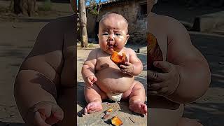 Mom’s baked sweet potatoes are so delicious Cute baby from rural area [upl. by Aihselat]