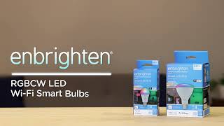 51337 51340 Enbrighten RGBCW LED WiFi Smart Bulbs  Quick Start [upl. by Emanuela289]