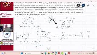 TEMA 11 ENLACE QUÍMICO II  EJERCICIO 114 DETERMINAR ESTRUCTURAS DE IONES NITRITO Y NITRATO [upl. by Adihsaar542]