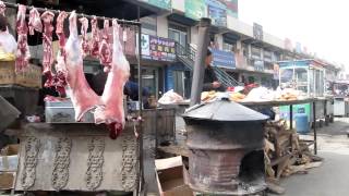 Small Uyghur market 150km East of Hotan [upl. by Nolrak]