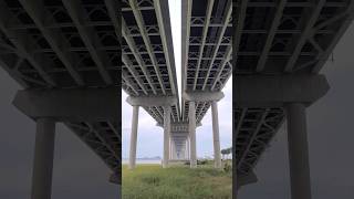 Standing Underneath The Arthur Ravenel Jr Bridge Mount Pleasant SC [upl. by Brownley]