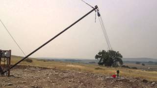 Erecting A 10 KW Wind Turbine on a 60 ft Tower [upl. by Nitsir]