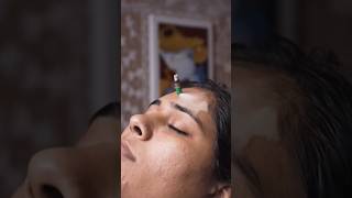 MINI MOXA SMOKY stick MASSAGE ASMR  Indian Massage ASMR asmrrelaxmassage indianmassage headmassa [upl. by Ellenod]