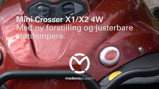 Mini Crosser X1X2 4W med ny forstilling og justerbare støtdempere [upl. by Lebbie]