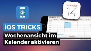 iPhone Kalender  Wochenansicht aktivieren  iPhoneTricksde [upl. by Nnairet126]