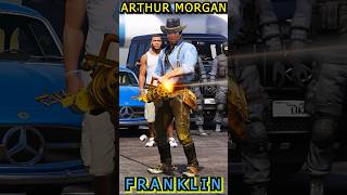 Red Dead Redemption 2 Arthur Morgan kill Michael GTA 5  Satoru GojoGoblin save Franklin😱🔥shorts [upl. by Anhcar]