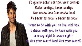 Enrique Iglesias  Bailando  Lyrics English and Spanish  Dancing  Translation amp Meaning [upl. by Richma337]