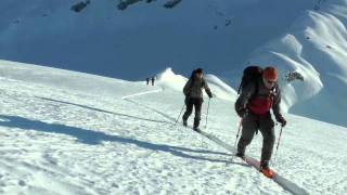 Durrand Glacier skiing the alpine Feb 4  11 2012 [upl. by Ahtabat]