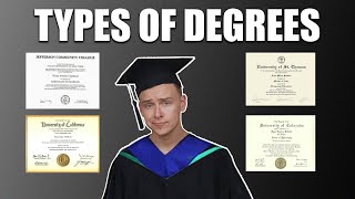 Different Types Of Degrees Explained Associates Bachelors Masters Doctorate and Professional [upl. by Junie]