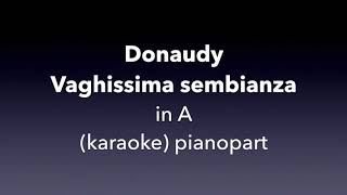 Vaghissima sembianza Donaudy in A Piano accompanimentkaraoke [upl. by Anikas]