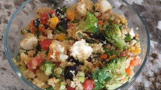 couscous salad with feta recipe  how to make couscous salad [upl. by Nob77]