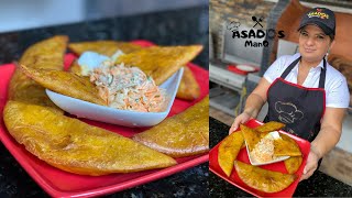 EMPANADA DE VERDE ECUATORIANAS  ASADOS ManQ FT Gladys Alcivar [upl. by Godfrey]