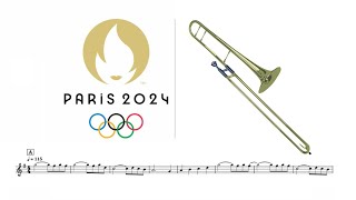 Parade TROMBONE paris 2024 olympic games theme victor le masne [upl. by Raybin964]