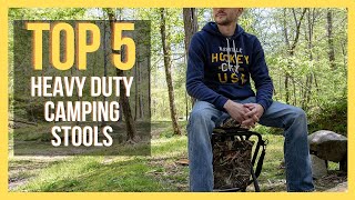 ✅ TOP 5 BEST Heavy Duty Camping Stools 2024 [upl. by Ivah502]