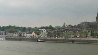 Netherlands A view on Nijmegen and the River Waal [upl. by Derf]