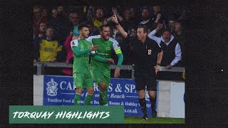 HIGHLIGHTS  Torquay United 30 Yeovil Town [upl. by Zippora418]