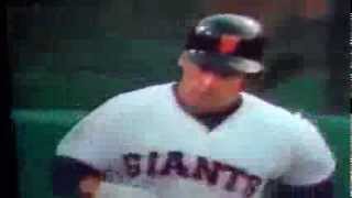 Mike Piazza Imitates Matt Williams Batting Stance [upl. by Annaehr]