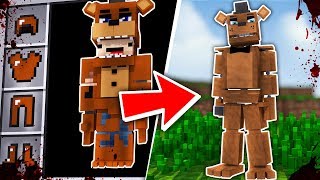 HOW TO BECOME FREDDY FAZBEAR FROM FIVE NIGHTS AT FREDDYS  Minecraft FNAF [upl. by Apeed379]