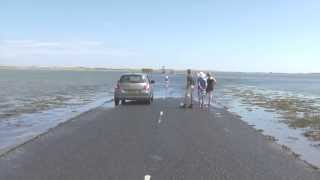 Lindisfarne causeway Northumberland [upl. by Nilla974]