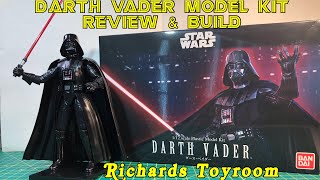 Plastic Model Kit Review and Build Bandai Star Wars Darth Vader [upl. by Sylram725]