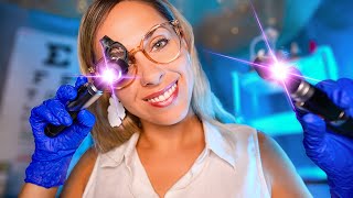 ASMR Gentle Ear Cleaning💜 Lots of Otoscope Whispered roleplay personal attention [upl. by Sundberg]