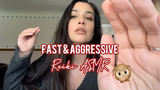 Fast Aggressive Reiki ASMR w NO Talking or Mouth Sounds Scanning Aura Fluffing Pulling [upl. by Ballard]