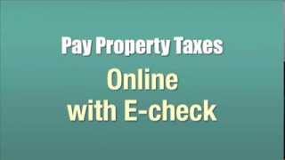 Pay Property Taxes Online with E check [upl. by Hsitirb]