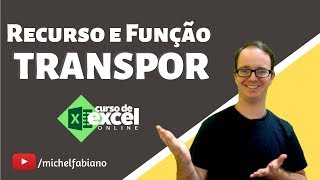 Como usar Transpor no Excel [upl. by Nicola794]