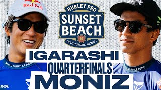 Kanoa Igarashi vs Seth Moniz  Hurley Pro Sunset Beach 2024  Quarterfinals [upl. by Ayerf]