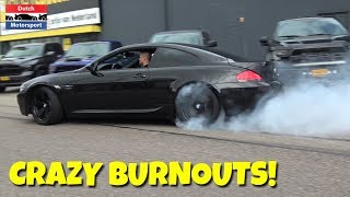 BMW M6 E63 doing CRAZY BURNOUTS [upl. by Bennie]