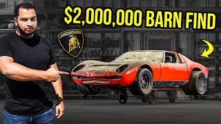 I Found A 2000000 Lamborghini Miura ABANDONED FOR 50 YEARS In A JUNKYARD [upl. by Atinehc]