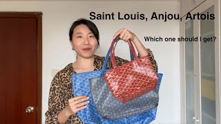 Goyard Tote indepth comparison Saint Louis vs Anjou vs Artois Size Construction Price Modshot [upl. by Pearman]