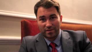 EDDIE HEARN TALKS BURNS v CRAWFORD 5M OFFER TO AMIR KHAN amp FROCH v GROVES VENUE [upl. by Lust]