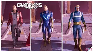 StarLord All 13 Outfits  Marvels Guardians of the Galaxy Shorts [upl. by Kato818]