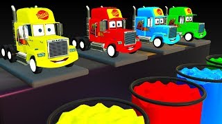 Colors With Mack Truck Cars Street Vehicles Changing Colours for Kids Videos [upl. by Tare]