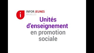 Lenseignement de promotion sociale [upl. by Haleemak]