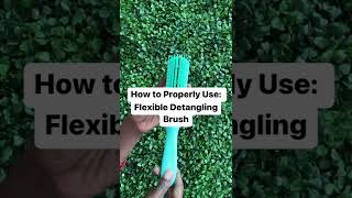 How to Properly Use Flexible Detangling Brush for Curly Hair [upl. by Oppen]