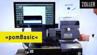 ZOLLER »pomBasic« — Vorbereitung korrektes Einstellen zur Durchlichtmessung Schaftdurchmesser [upl. by Meill]