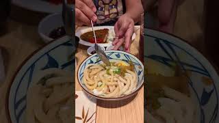 Marugame Udon and Tempura marugameudon marugame tempura udon udonnoodle food shorts [upl. by Egwin]