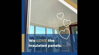 Replacement Conservatory room with Insulated Panel  Testimonial [upl. by Aneema]