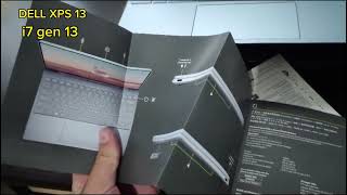 UNBOXING Dell XPS 13 Core i7 gen 13  16GB RAM DDR5  1TB SSD  Iris Xe graphics dellxps9530 [upl. by Lorilee793]