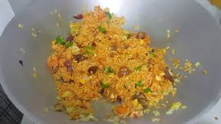 Red fried rice recipe [upl. by Klehm]