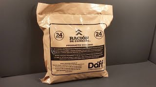 2017 Chilean 24 Hour Combat Ration MRE Review Meal Ready to Eat Taste Test [upl. by Alhak]