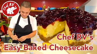 EASY BAKED CHEESECAKE [upl. by Yhtomit]