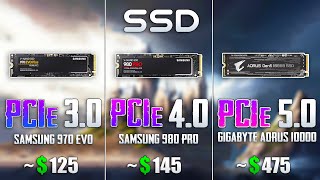 SSD PCIe 50 vs PCIe 40 vs PCIe 30 Loading Games [upl. by Ozmo]