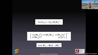 Applied Spatial Regression Analysis  Lecture ML Estimation Spatial Error Model [upl. by Eiwoh]