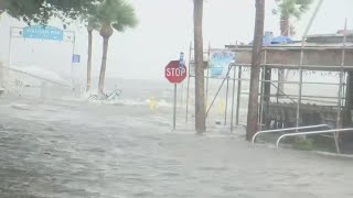 Impacts of Hurricane Helene after making landfall in Florida See the storms path [upl. by Statis810]