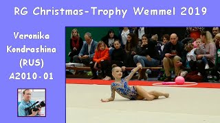 Veronika Kondrashina RUS  A2010 01  Christmas Trophy Wemmel 2019 [upl. by Hterag]