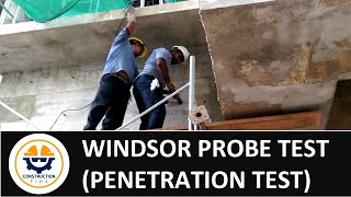 Windsor Probe Test Penetration Test on Concrete [upl. by Letsirk]