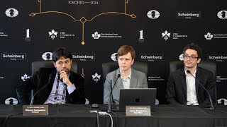 Fabiano Caruana vs Hikaru Nakamura  Postgame Press Conference  Round 1  FIDE Candidates [upl. by Lily]